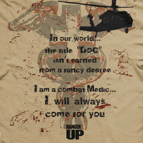 Ranger Up Medic Doc is Earned T-shirt photo